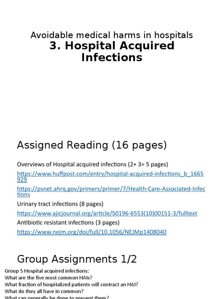 Hospital Infection Prevention Guide | PDF | Hospital Acquired Infection ...
