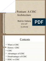 Pentium A CISC Architecture by Shalvin Maharaj