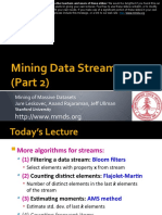 Mining Data Streams (Part 2) : Mining of Massive Datasets Jure Leskovec, Anand Rajaraman, Jeff Ullman