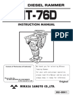 Operating Inst - Mikasa Rammer MT76D