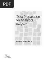 Data Preparation For Analytics Using SAS