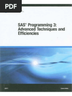 SAS Programming 3 Advanced Techniques and Efficiencies