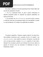O MERCADO LOCAL E OS NOVOS MODELOS aula
