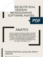 Analisis Butir Soal Dengan Menggunakan Software Anates