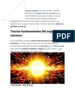 PDF Teorias Sobre El Origen Del Universo. SEXTO GRADO SOCIALES
