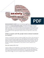 What Is Anxiety and Why People Choose Natural Treatment For Anxiety?