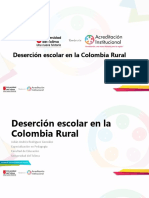Deserción Escolar en La Colombia Rural