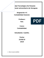 Contabilidad General Asignación #1 UTP Veraguas