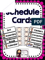 Schedule Cards