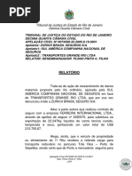 TJRJ DENUNCIAÇÃO À LIDE. SEGURO. ACIDENTE. PERDA PARCIAL DA CARGA