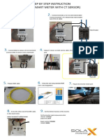 Step by Step Instruction (Solax Smart Meter With CT Sensor) : Meter Terminal 7: White-Brown Meter Terminal 8: Brown