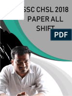 SSC CHSL 2018 Paper 1 All Shifts