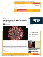Survei Change - Org - Ini Kata Orang Indonesia Soal Virus Corona - Tekno PDF