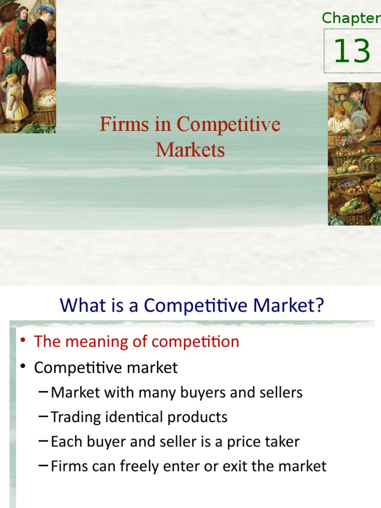 Profit Maximization in Competitive Markets | PDF | Perfect Competition ...
