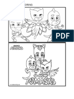 PJMask Coloring Book For Kids