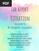 Lab Report Titration