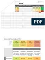 Risk Management Matrix Template: Name Objective