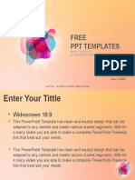 Color Bubbles Abstract PPT Templates Widescreen