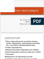 Depository Participants: By: Ivana Saini & Shaurya Malik CM14218, CM14227