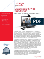 Avaya Scopia XT7100 Room System: Exceptional Experience, Extreme Efficiency