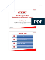 Microbiology Controls Environmental Monitoring Programs: © CBE Pty LTD