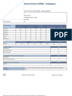 Podar International School (CBSE) - Ambegaon: Progress Report For Term II (2019-2020 - Morning Shift)