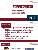 Measures of Position: Percentile of Grouped Data