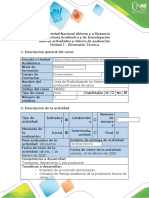 Guía de Actividades y Rúbrica de Evaluación Paso 1 - Realizar Presentación Power Point, BluePrint y Reflexión