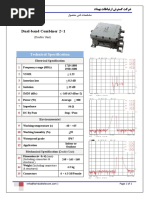 Dual-Band Combiner and Installation