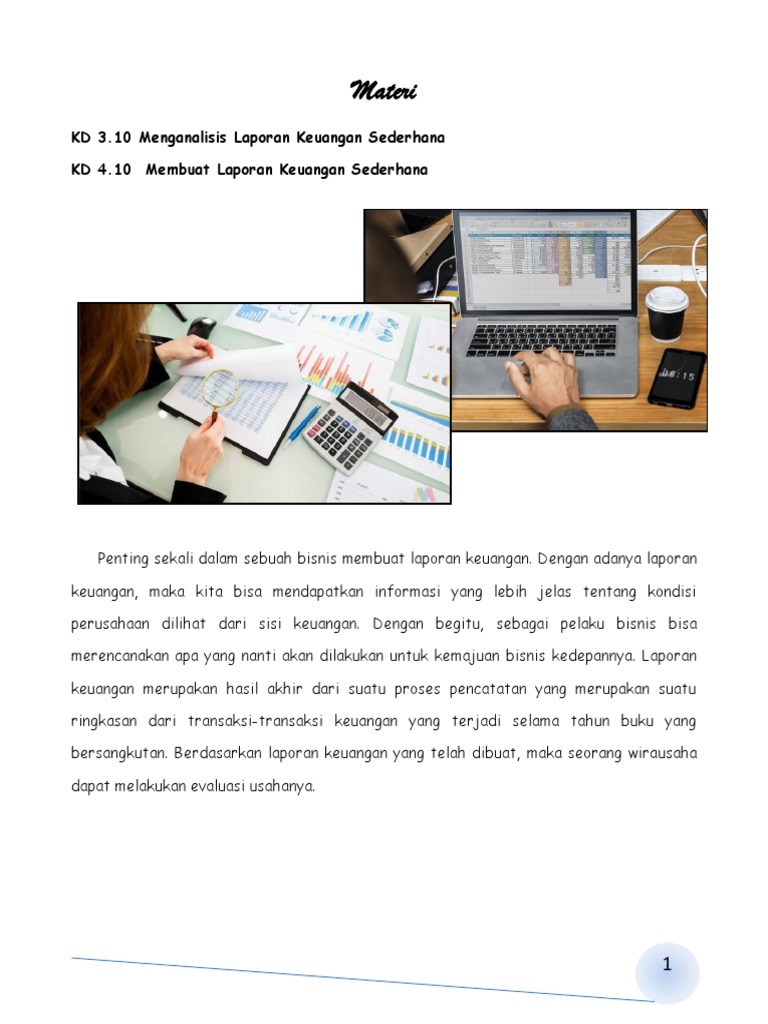 Materi Laporan Keuangan Sederhana Pdf