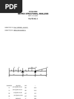 Matrix Structural Analusis: Ce 524 Msa