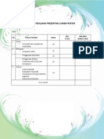 Form Penilaian Presentasi Lomba Poster 1 PDF