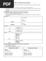 UNIT - 3 (Structures & Union) : Syntax