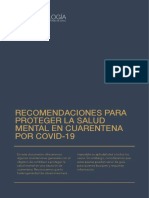 Guia para Resguardar La SM en Cuarentena Por Covid-191