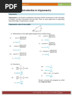 Topic 7 - Trigonometry