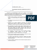 IPO Memorandum Circular No. 2020_006 Updated Advisory on IPOPHL Services in the Light of Covid-19