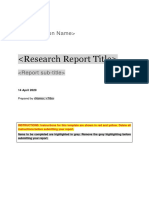 Research Report Template