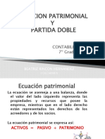 Ecuacion Patrimonial y Partida Doble