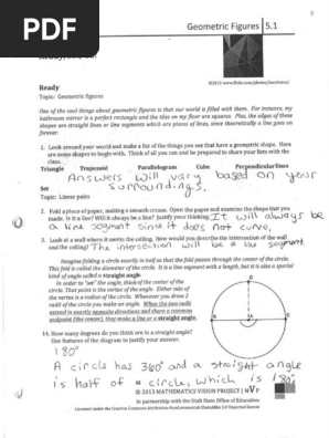 Geometric Figures Answers Pdf