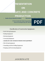 Presentation ON Aggregate and Concrete Production: Kanhu Charan Nayak (1654006) Shantanu Kumar Behera (1654012)