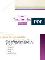 MgtSci Linear Programming