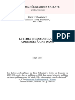 Tchaadaiev Lettres - Philosophiques - Adressees - A - Une - Dame