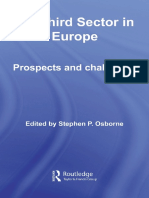 Stephe Osborne - The Third Sector in Europe - Continuity and Change (Routledge Studies in The Management of Voluntary and Non-Profit Organizations) (2008)