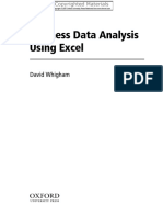 Business Data Analysis Using Excel, 2010 (David Whigham) PDF