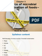 Chapter 3 - Source of Microbial Contamination of Foods Edit