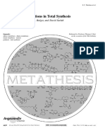 Metathesis Reactions in Total Synthesis: Reviews