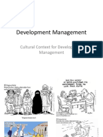 Lecture 3 - Cultural Context of Development Management