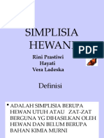 Simplisia Hewani