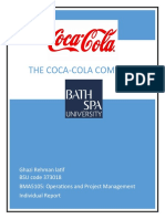 The Coca-Cola Company: Ghazi Rehman Latif BSU Code 373018 BMA5105: Operations and Project Management Individual Report