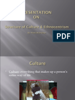 Structure of Culture & Ethnocentrism